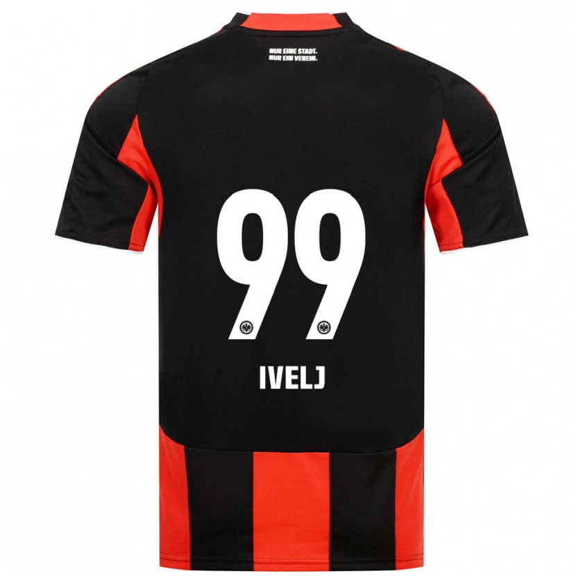 Danxen Herren Noemi Ivelj #99 Schwarz Rot Heimtrikot Trikot 2025/26 T-Shirt Österreich