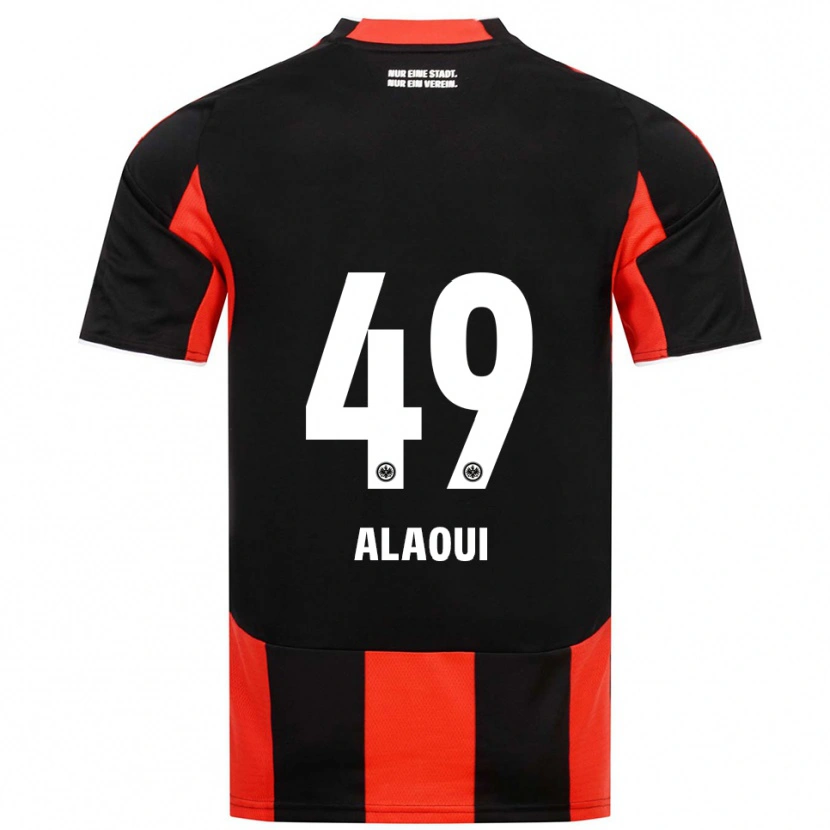 Danxen Herren Anas Alaoui #49 Schwarz Rot Heimtrikot Trikot 2025/26 T-Shirt Österreich