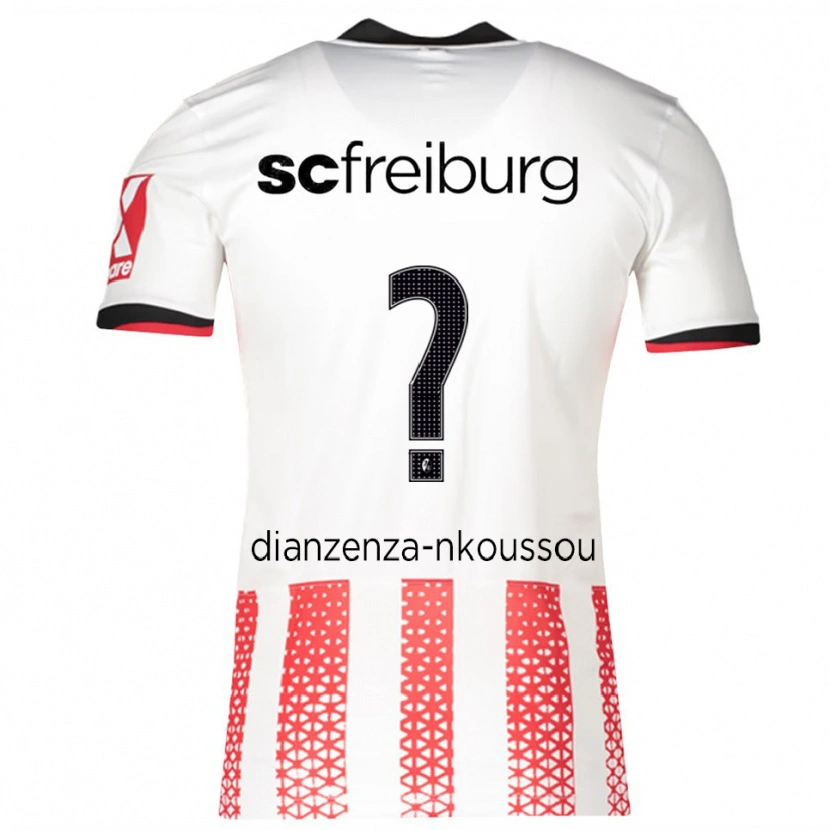 Danxen Herren Chrisdy Dianzenza-Nkoussou #0 Weiß Rot Heimtrikot Trikot 2025/26 T-Shirt Österreich