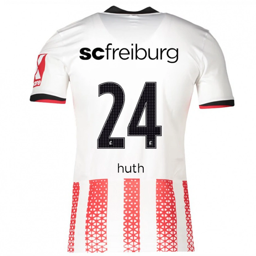 Danxen Herren Jannik Huth #24 Weiß Rot Heimtrikot Trikot 2025/26 T-Shirt Österreich