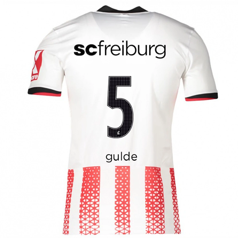 Danxen Herren Manuel Gulde #5 Weiß Rot Heimtrikot Trikot 2025/26 T-Shirt Österreich