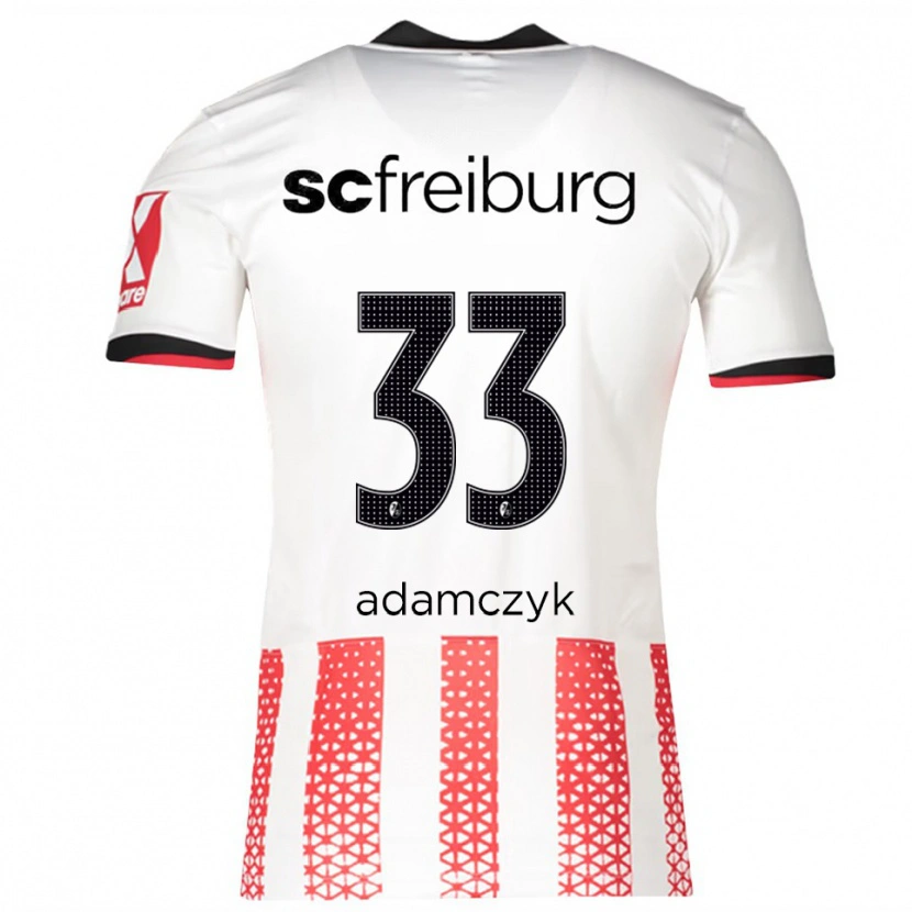 Danxen Herren Rebecca Adamczyk #33 Weiß Rot Heimtrikot Trikot 2025/26 T-Shirt Österreich