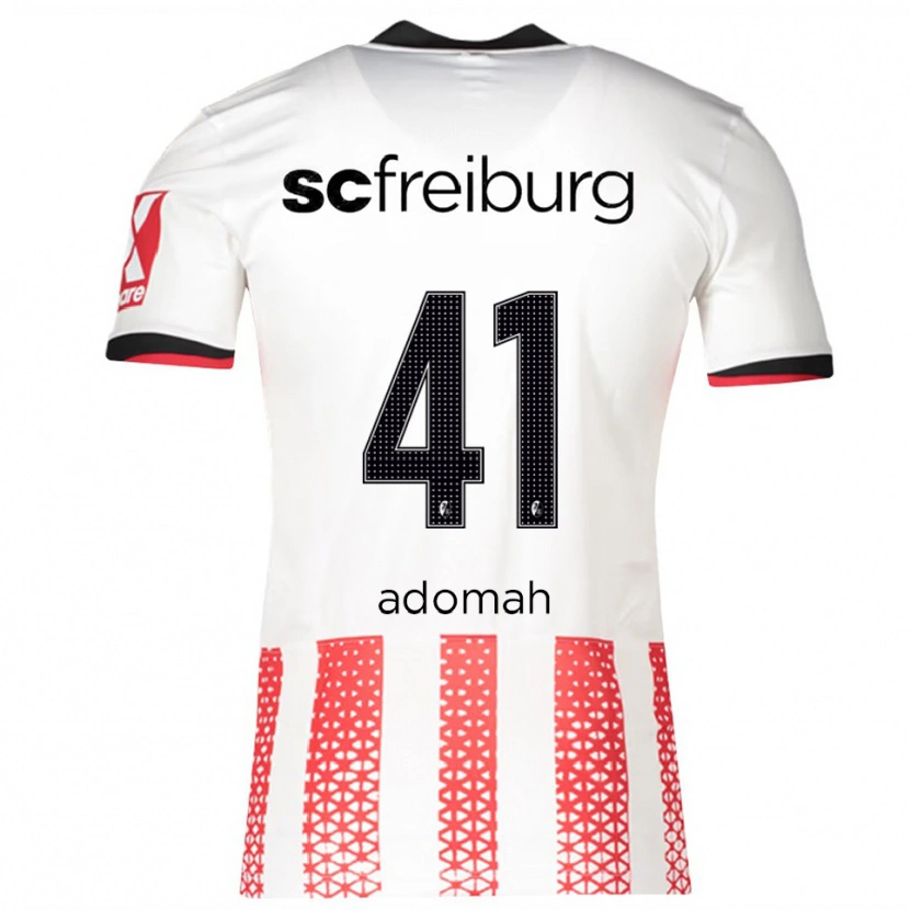 Danxen Herren Bismark Adomah #41 Weiß Rot Heimtrikot Trikot 2025/26 T-Shirt Österreich