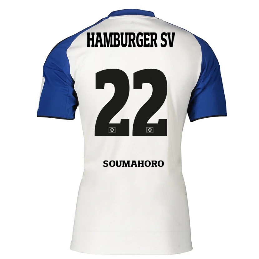Danxen Herren Aboubaka Soumahoro #22 Weiß Blau Heimtrikot Trikot 2025/26 T-Shirt Österreich