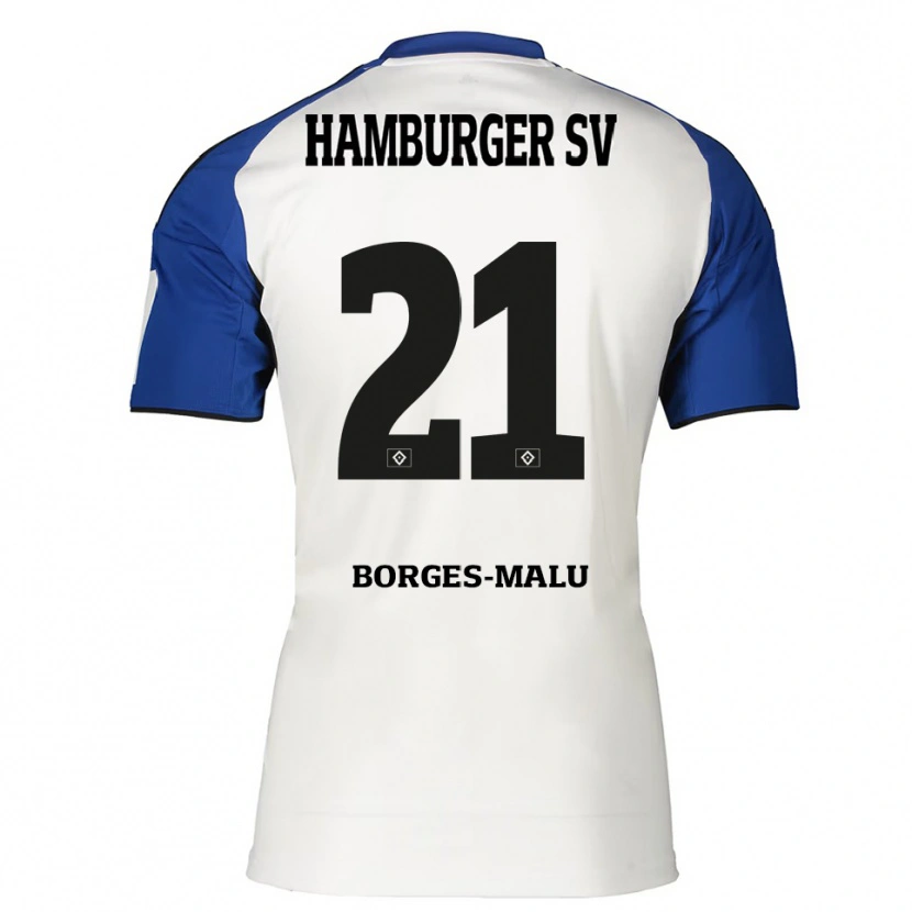 Danxen Herren Louis Borges-Malu #21 Weiß Blau Heimtrikot Trikot 2025/26 T-Shirt Österreich