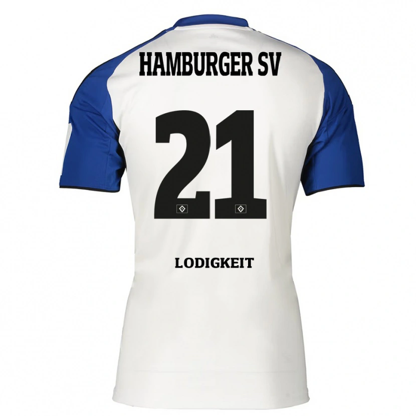 Danxen Herren Luis Lodigkeit #21 Weiß Blau Heimtrikot Trikot 2025/26 T-Shirt Österreich