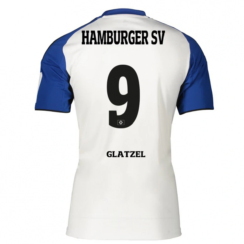 Danxen Herren Robert Glatzel #9 Weiß Blau Heimtrikot Trikot 2025/26 T-Shirt Österreich