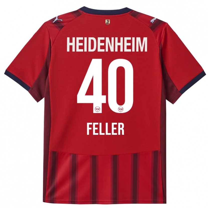 Danxen Herren Frank Feller #40 Rot Marineblau Heimtrikot Trikot 2025/26 T-Shirt Österreich