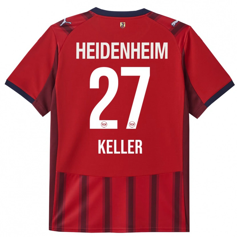 Danxen Herren Thomas Keller #27 Rot Marineblau Heimtrikot Trikot 2025/26 T-Shirt Österreich