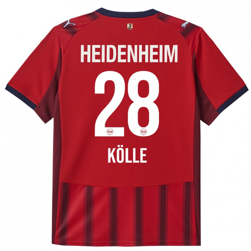 Danxen Herren Adam Kölle #28 Rot Marineblau Heimtrikot Trikot 2025/26 T-Shirt Österreich