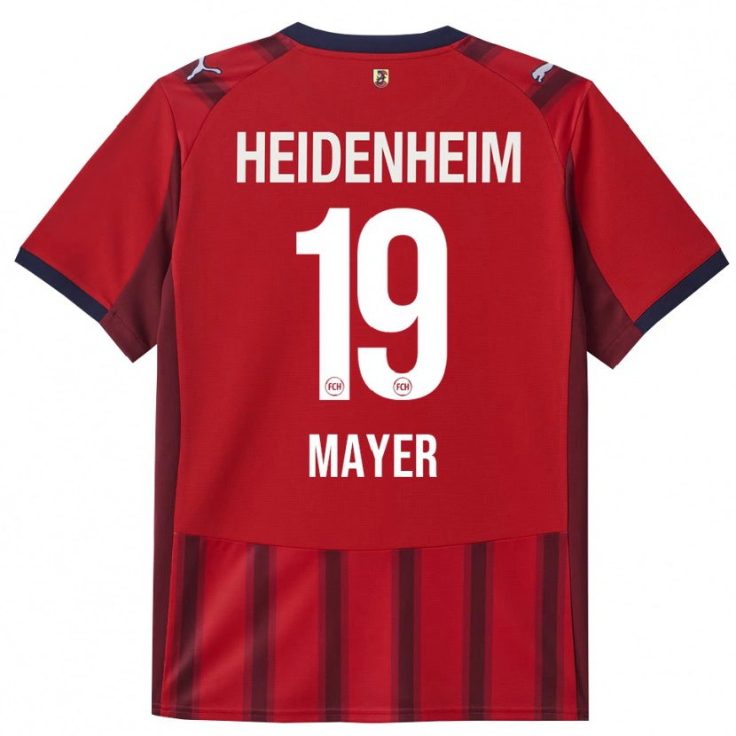 Danxen Herren Luca Mayer #19 Rot Marineblau Heimtrikot Trikot 2025/26 T-Shirt Österreich