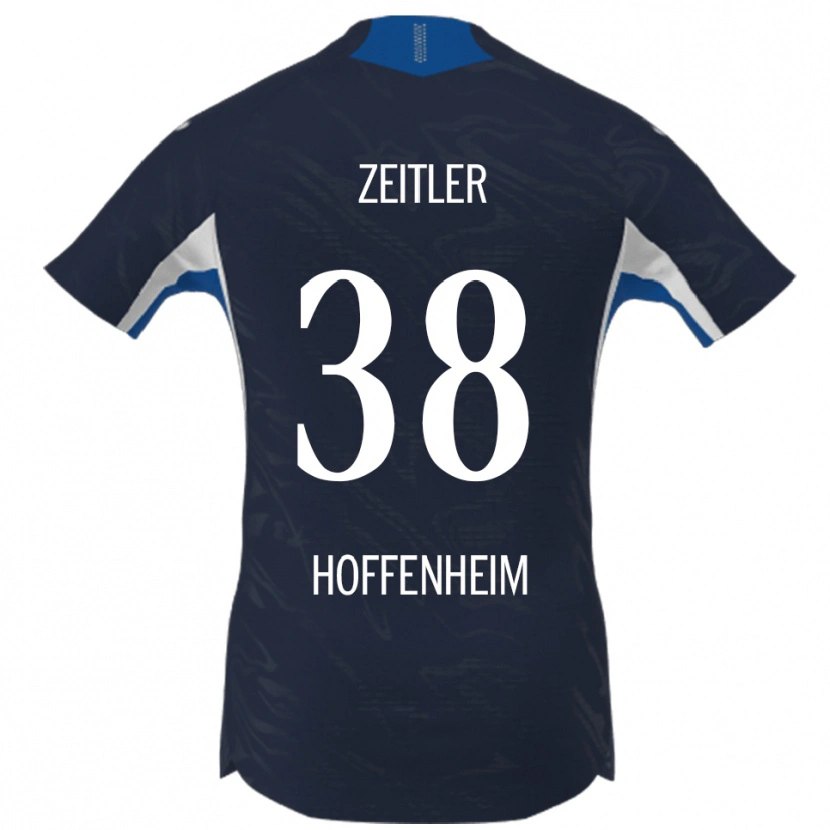 Danxen Herren Deniz Zeitler #38 Marineblau Weiß Heimtrikot Trikot 2025/26 T-Shirt Österreich