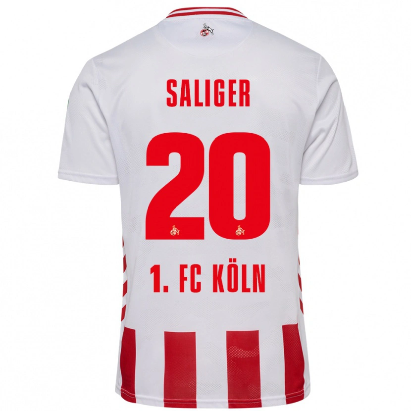 Danxen Herren Jonas Saliger #20 Weiß Rot Heimtrikot Trikot 2025/26 T-Shirt Österreich