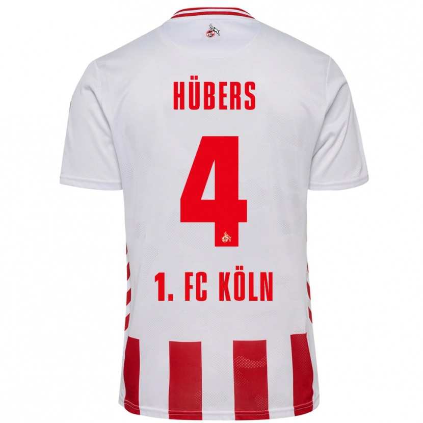 Danxen Herren Timo Hübers #4 Weiß Rot Heimtrikot Trikot 2025/26 T-Shirt Österreich