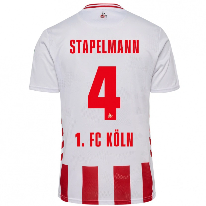 Danxen Herren Luis Stapelmann #4 Weiß Rot Heimtrikot Trikot 2025/26 T-Shirt Österreich
