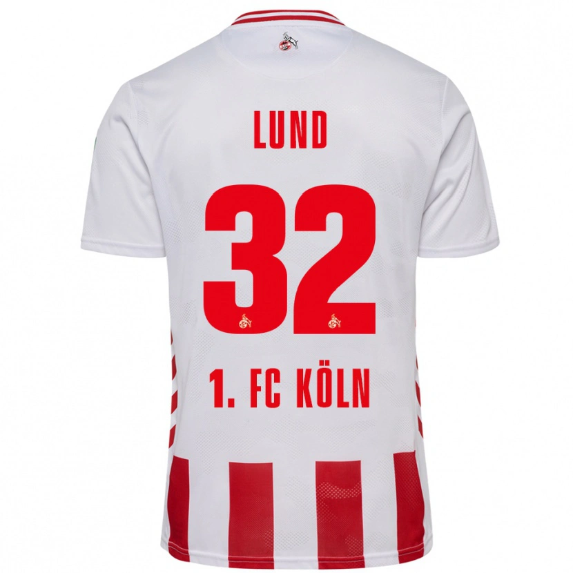 Danxen Herren Kristoffer Lund #32 Weiß Rot Heimtrikot Trikot 2025/26 T-Shirt Österreich
