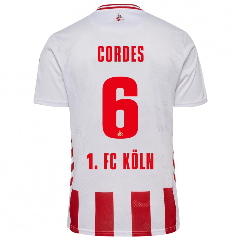 Danxen Herren Lotta Cordes #6 Weiß Rot Heimtrikot Trikot 2025/26 T-Shirt Österreich