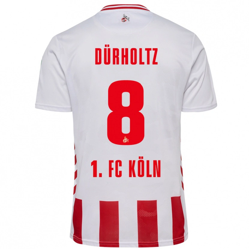 Danxen Herren Luca Dürholtz #8 Weiß Rot Heimtrikot Trikot 2025/26 T-Shirt Österreich