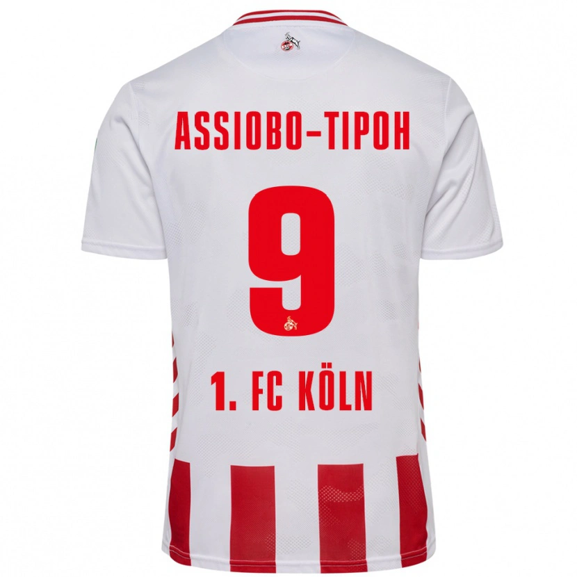 Danxen Herren Elfried Assiobo-Tipoh #9 Weiß Rot Heimtrikot Trikot 2025/26 T-Shirt Österreich