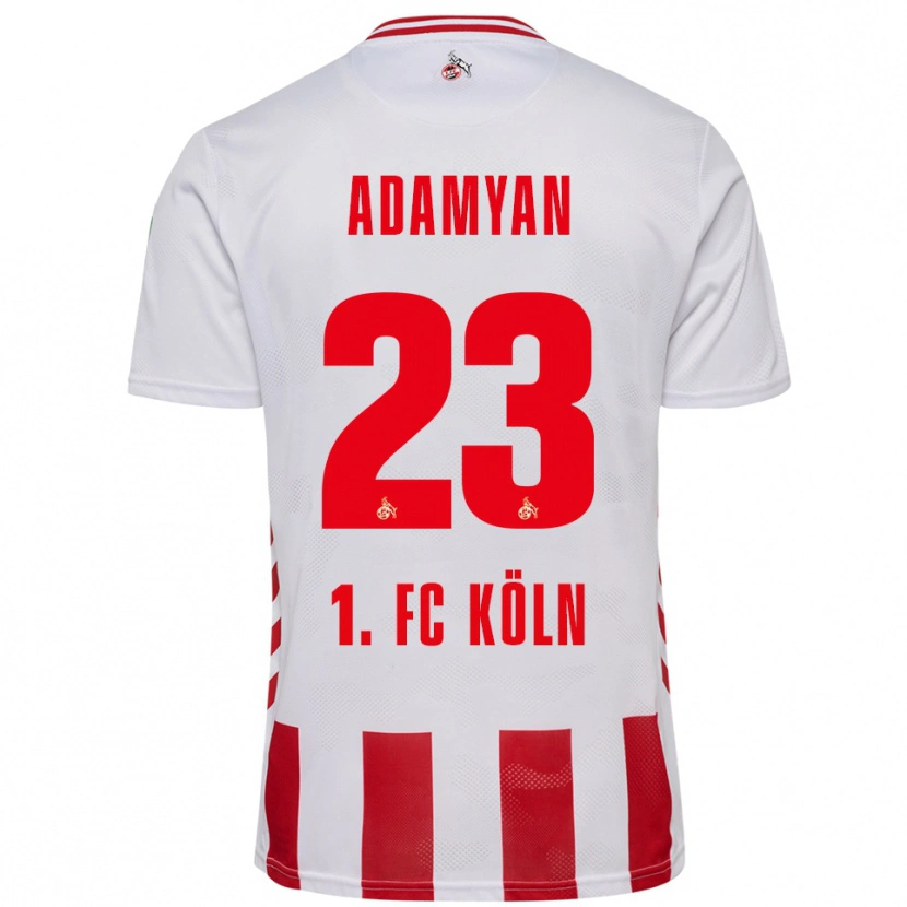 Danxen Herren Sargis Adamyan #23 Weiß Rot Heimtrikot Trikot 2025/26 T-Shirt Österreich