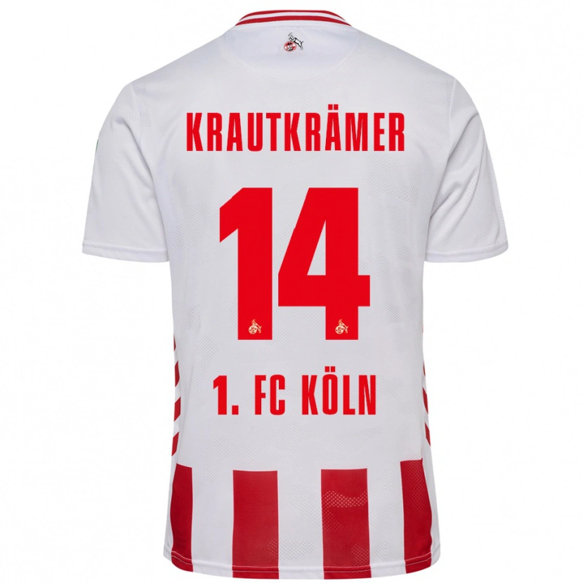 Danxen Herren Jakob Krautkrämer #14 Weiß Rot Heimtrikot Trikot 2025/26 T-Shirt Österreich