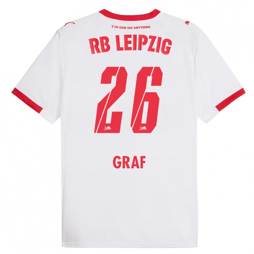 Danxen Herren Luca Maria Graf #26 Weiß Rot Heimtrikot Trikot 2025/26 T-Shirt Österreich