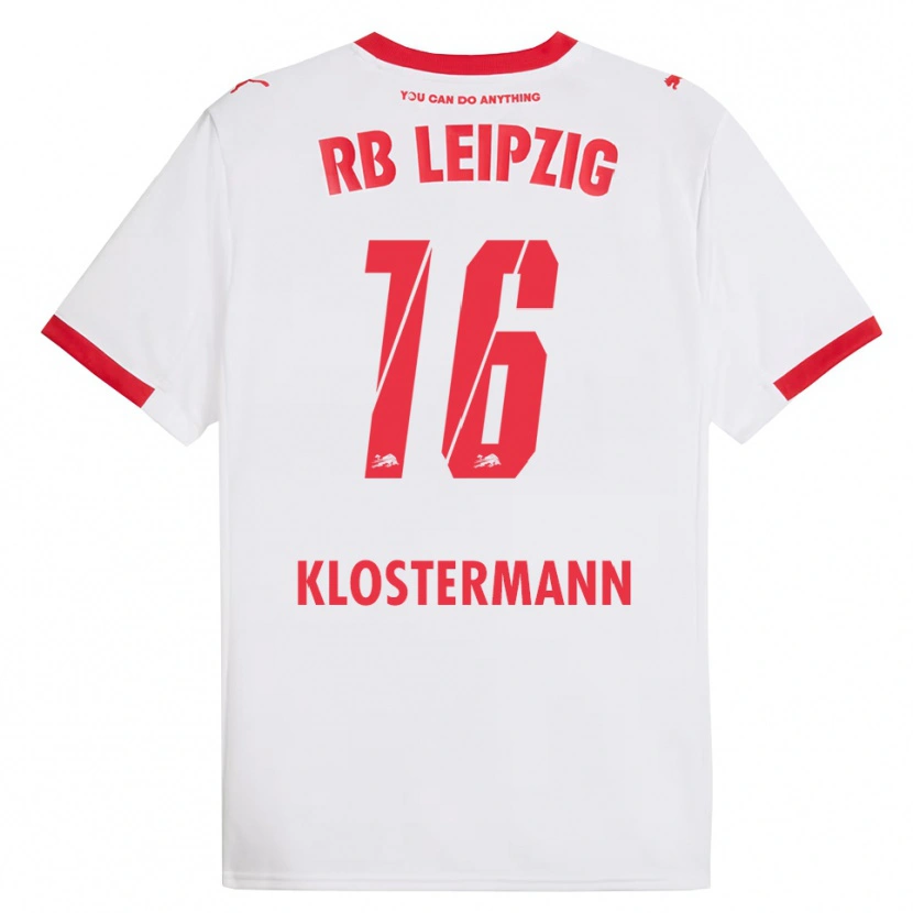 Danxen Herren Lukas Klostermann #16 Weiß Rot Heimtrikot Trikot 2025/26 T-Shirt Österreich