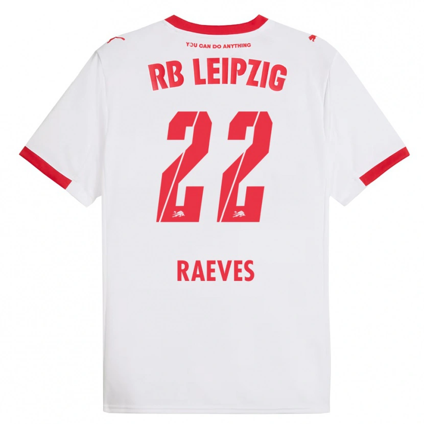 Danxen Herren Dries Raeves #22 Weiß Rot Heimtrikot Trikot 2025/26 T-Shirt Österreich