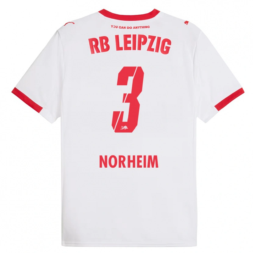 Danxen Herren Andrea Norheim #3 Weiß Rot Heimtrikot Trikot 2025/26 T-Shirt Österreich