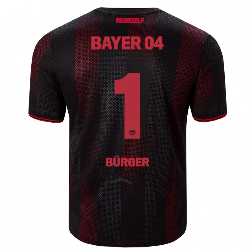 Danxen Herren Elias Bürger #1 Schwarz Rot Heimtrikot Trikot 2025/26 T-Shirt Österreich
