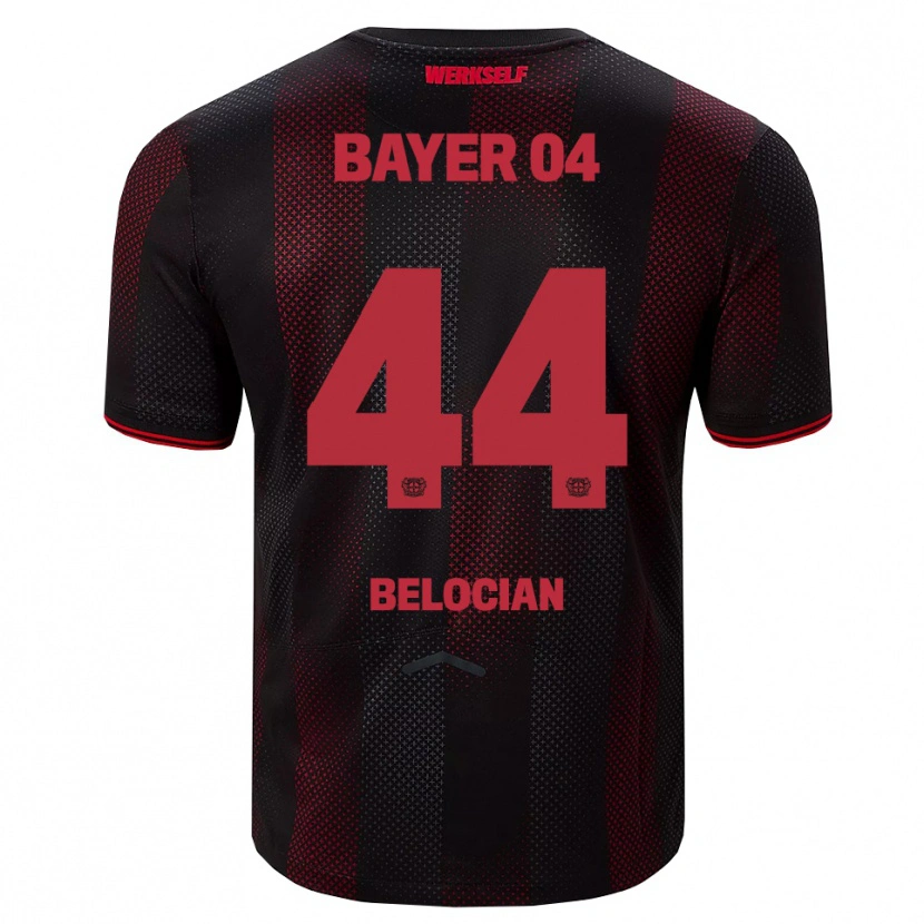 Danxen Herren Jeanuël Belocian #44 Schwarz Rot Heimtrikot Trikot 2025/26 T-Shirt Österreich