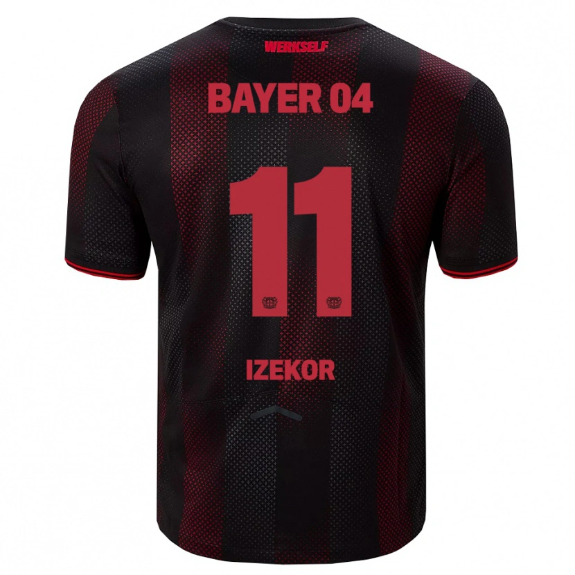 Danxen Herren Ken Izekor #11 Schwarz Rot Heimtrikot Trikot 2025/26 T-Shirt Österreich