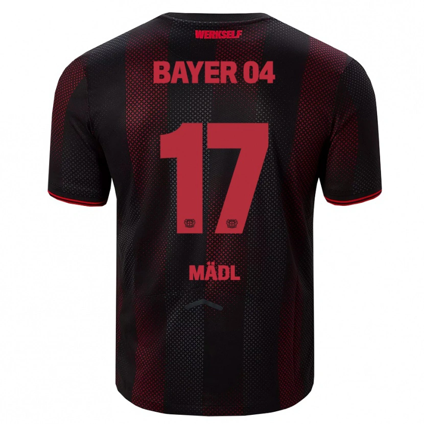 Danxen Herren Valentina Mädl #17 Schwarz Rot Heimtrikot Trikot 2025/26 T-Shirt Österreich
