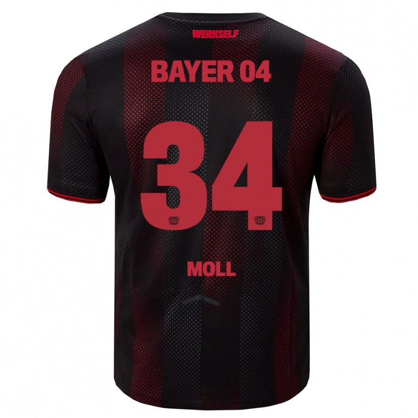 Danxen Herren Anne Moll #34 Schwarz Rot Heimtrikot Trikot 2025/26 T-Shirt Österreich