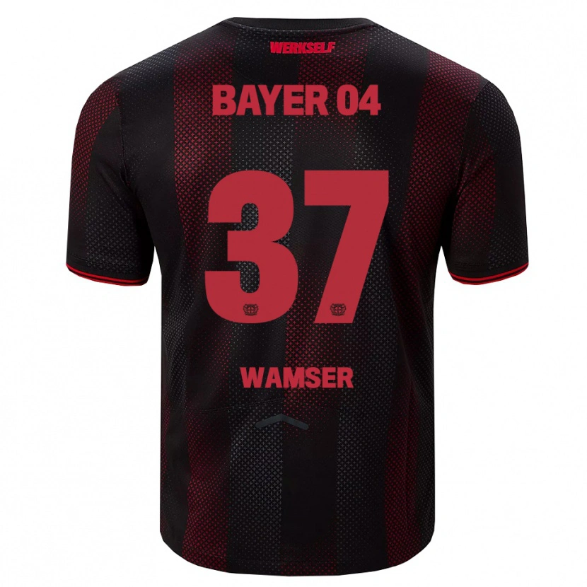 Danxen Herren Carlotta Wamser #37 Schwarz Rot Heimtrikot Trikot 2025/26 T-Shirt Österreich