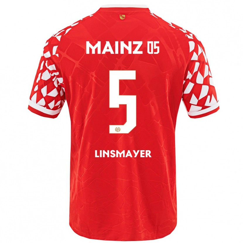 Danxen Herren Denis Linsmayer #5 Rot Weiß Heimtrikot Trikot 2025/26 T-Shirt Österreich