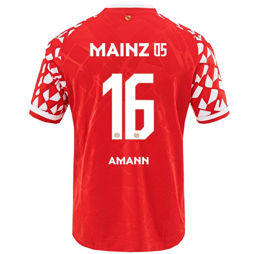 Danxen Herren Jason Amann #16 Rot Weiß Heimtrikot Trikot 2025/26 T-Shirt Österreich