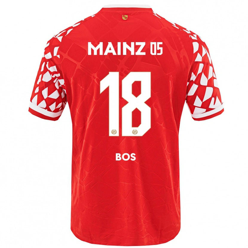 Danxen Herren Kasey Bos #18 Rot Weiß Heimtrikot Trikot 2025/26 T-Shirt Österreich