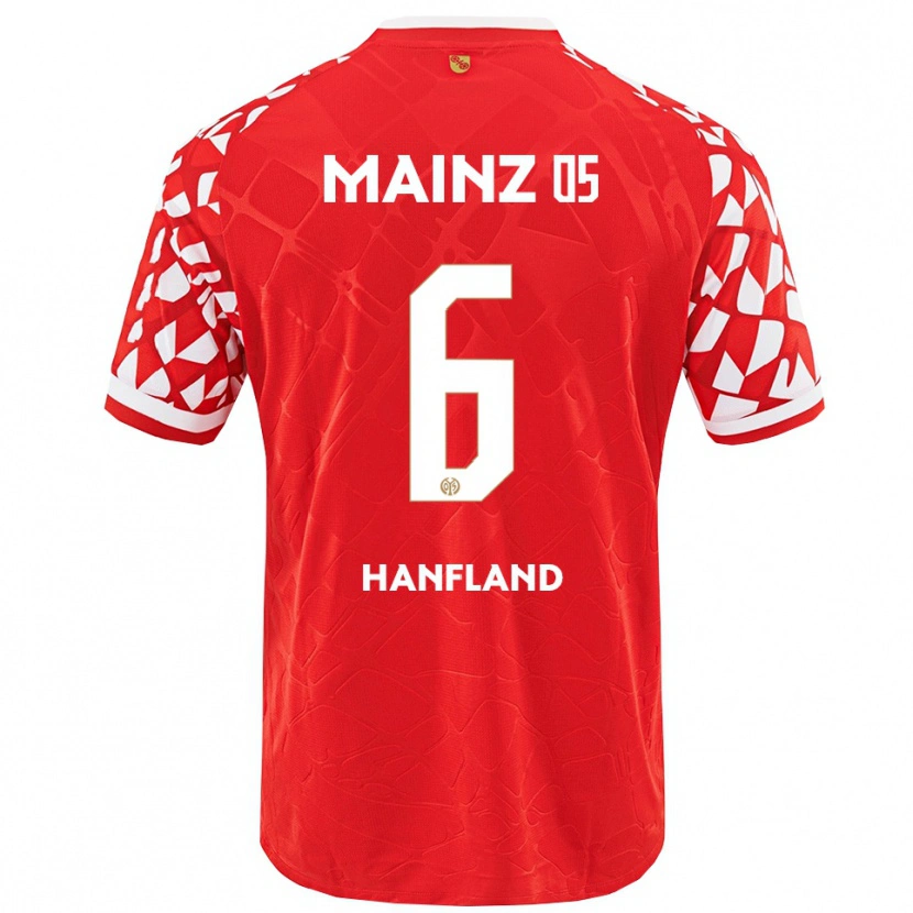 Danxen Herren Paul Hanfland #6 Rot Weiß Heimtrikot Trikot 2025/26 T-Shirt Österreich