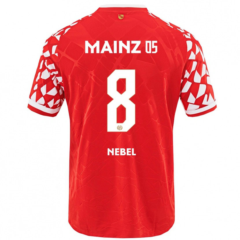 Danxen Herren Paul Nebel #8 Rot Weiß Heimtrikot Trikot 2025/26 T-Shirt Österreich