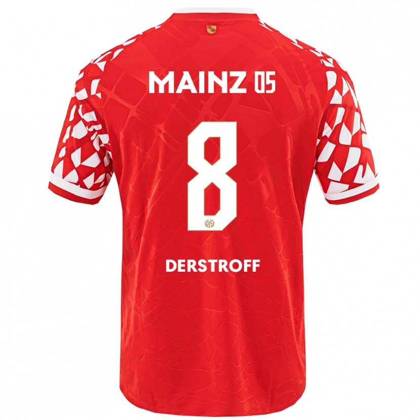 Danxen Herren Julian-Maurice Derstroff #8 Rot Weiß Heimtrikot Trikot 2025/26 T-Shirt Österreich