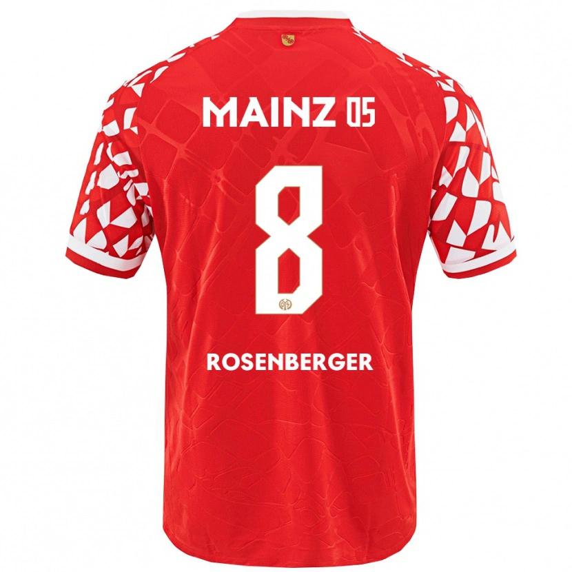 Danxen Herren Chris Rosenberger #8 Rot Weiß Heimtrikot Trikot 2025/26 T-Shirt Österreich
