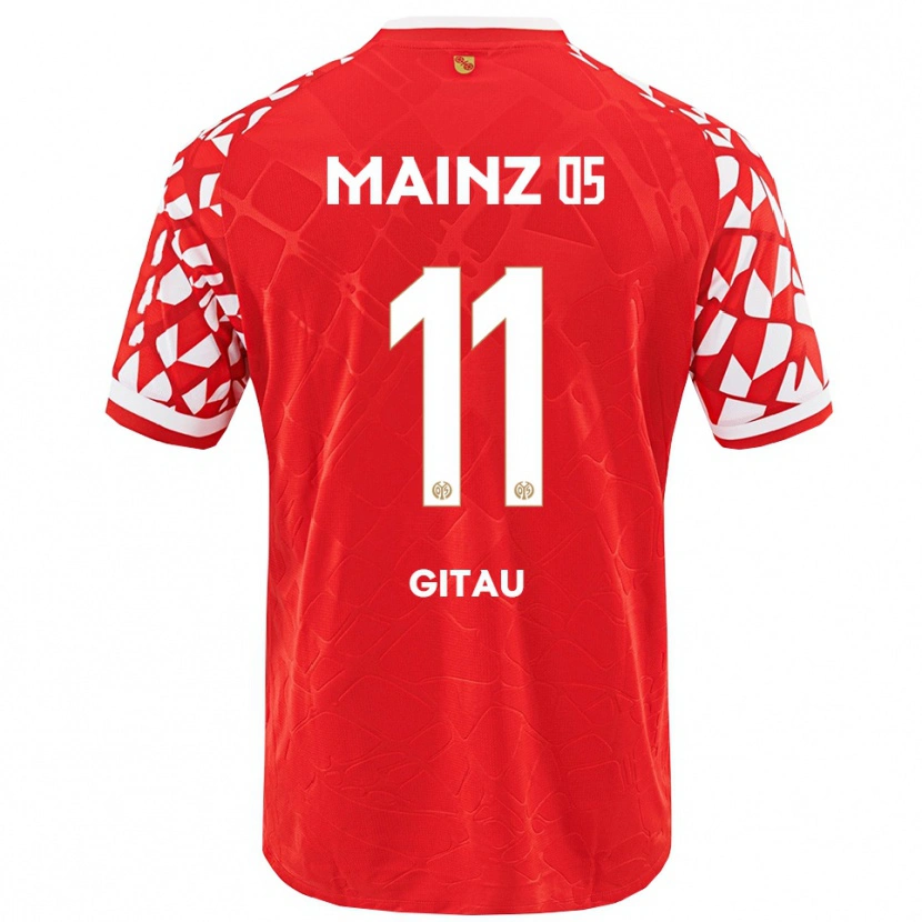 Danxen Herren Andre Gitau #11 Rot Weiß Heimtrikot Trikot 2025/26 T-Shirt Österreich