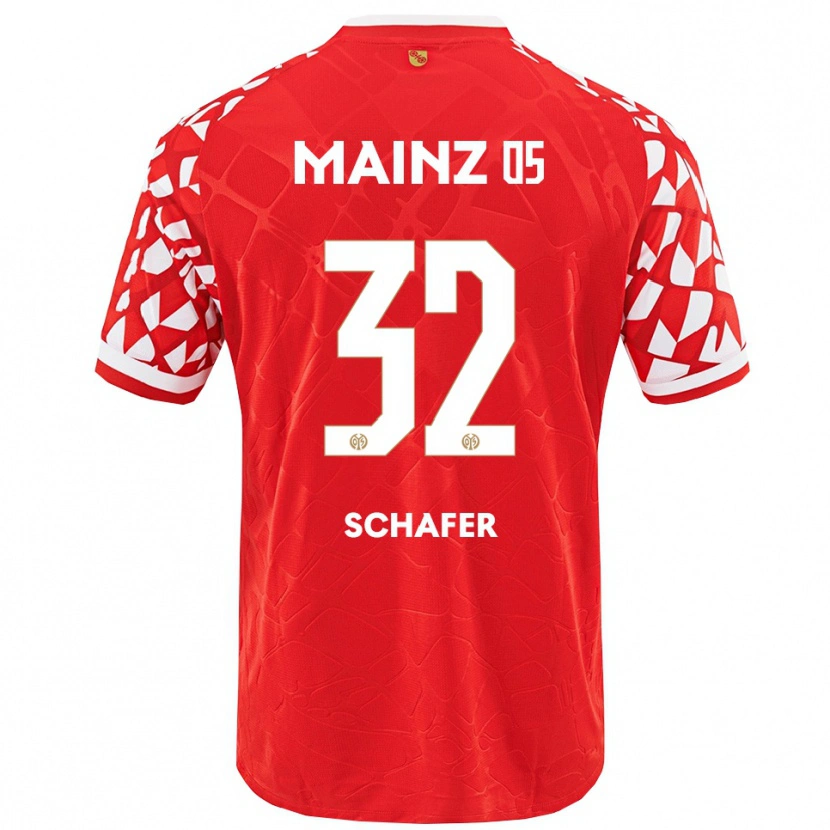 Danxen Herren Ann-Christin Schäfer #32 Rot Weiß Heimtrikot Trikot 2025/26 T-Shirt Österreich