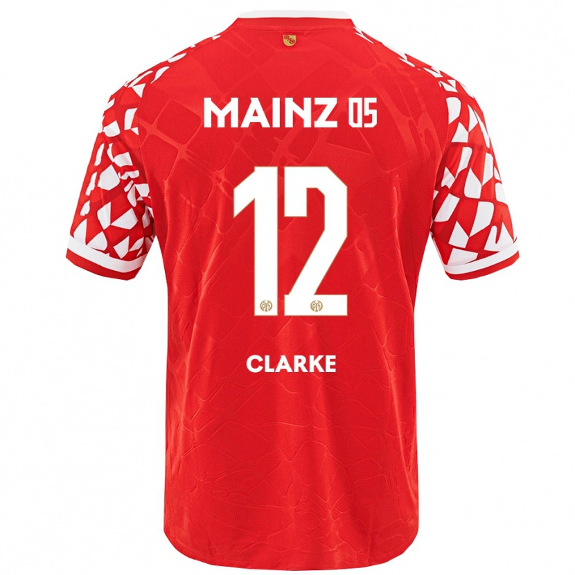 Danxen Herren Sarah Clarke #12 Rot Weiß Heimtrikot Trikot 2025/26 T-Shirt Österreich