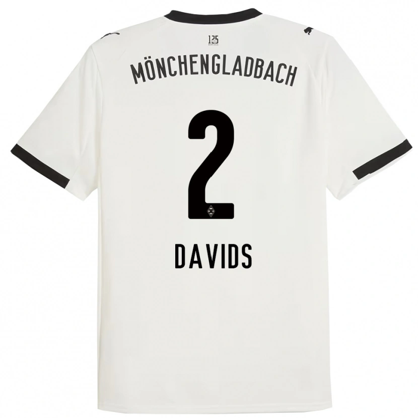 Danxen Herren Leander Davids #2 Weiß Schwarz Heimtrikot Trikot 2025/26 T-Shirt Österreich