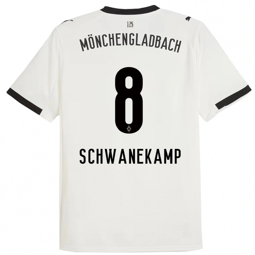 Danxen Herren Jana Schwanekamp #8 Weiß Schwarz Heimtrikot Trikot 2025/26 T-Shirt Österreich