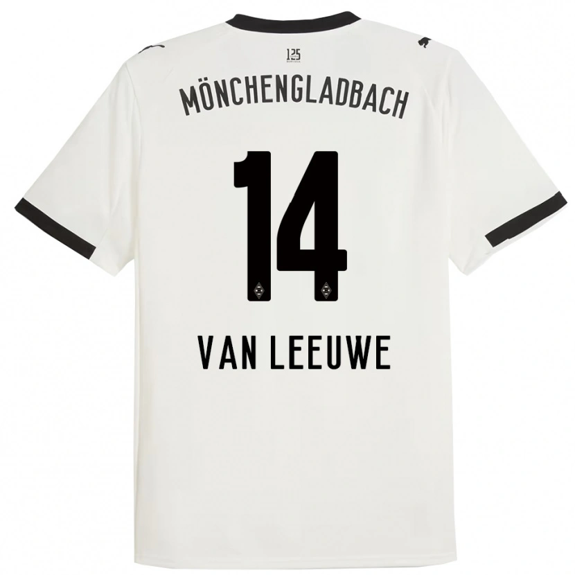 Danxen Herren Kyra Van Leeuwe #14 Weiß Schwarz Heimtrikot Trikot 2025/26 T-Shirt Österreich