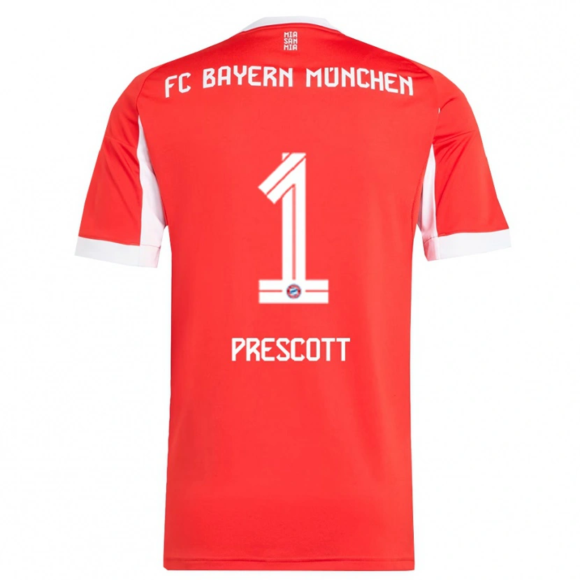 Danxen Herren Leonard Prescott #1 Rot Weiß Heimtrikot Trikot 2025/26 T-Shirt Österreich