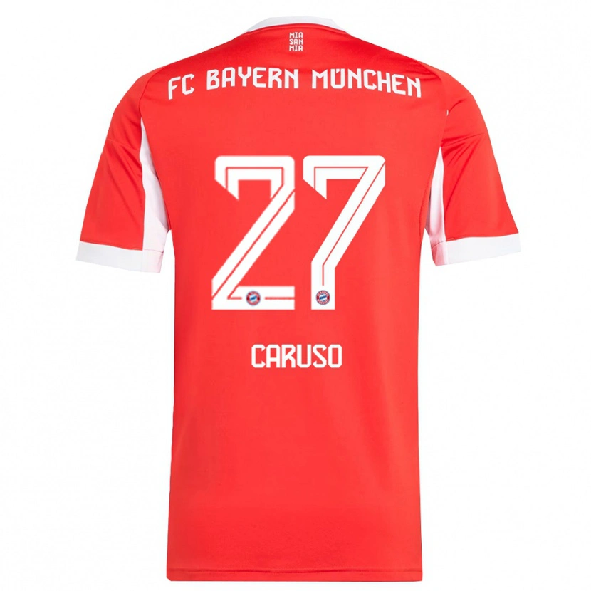 Danxen Herren Arianna Caruso #27 Rot Weiß Heimtrikot Trikot 2025/26 T-Shirt Österreich